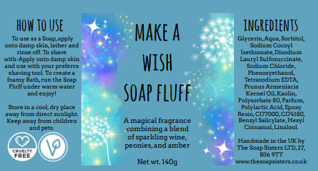 'Make a Wish' Soap Fluff