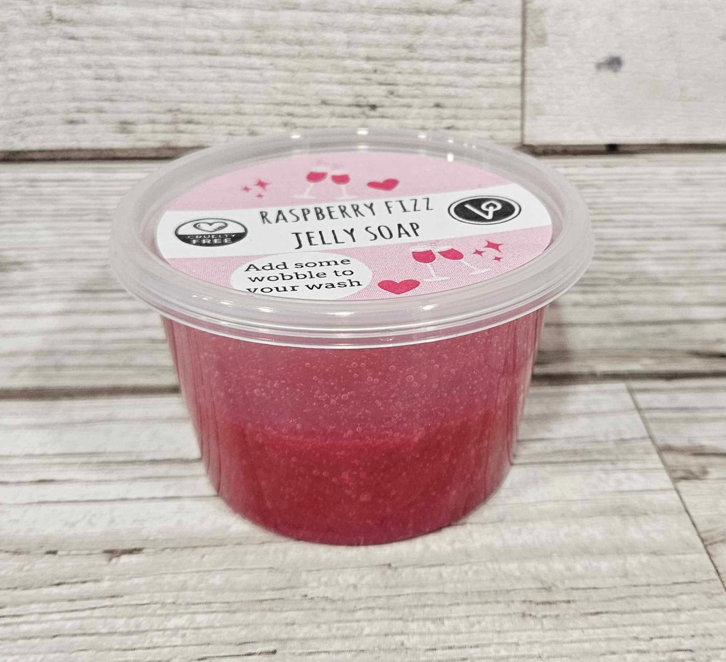 'Raspberry Fizz' Jelly Soap- 100g Pot