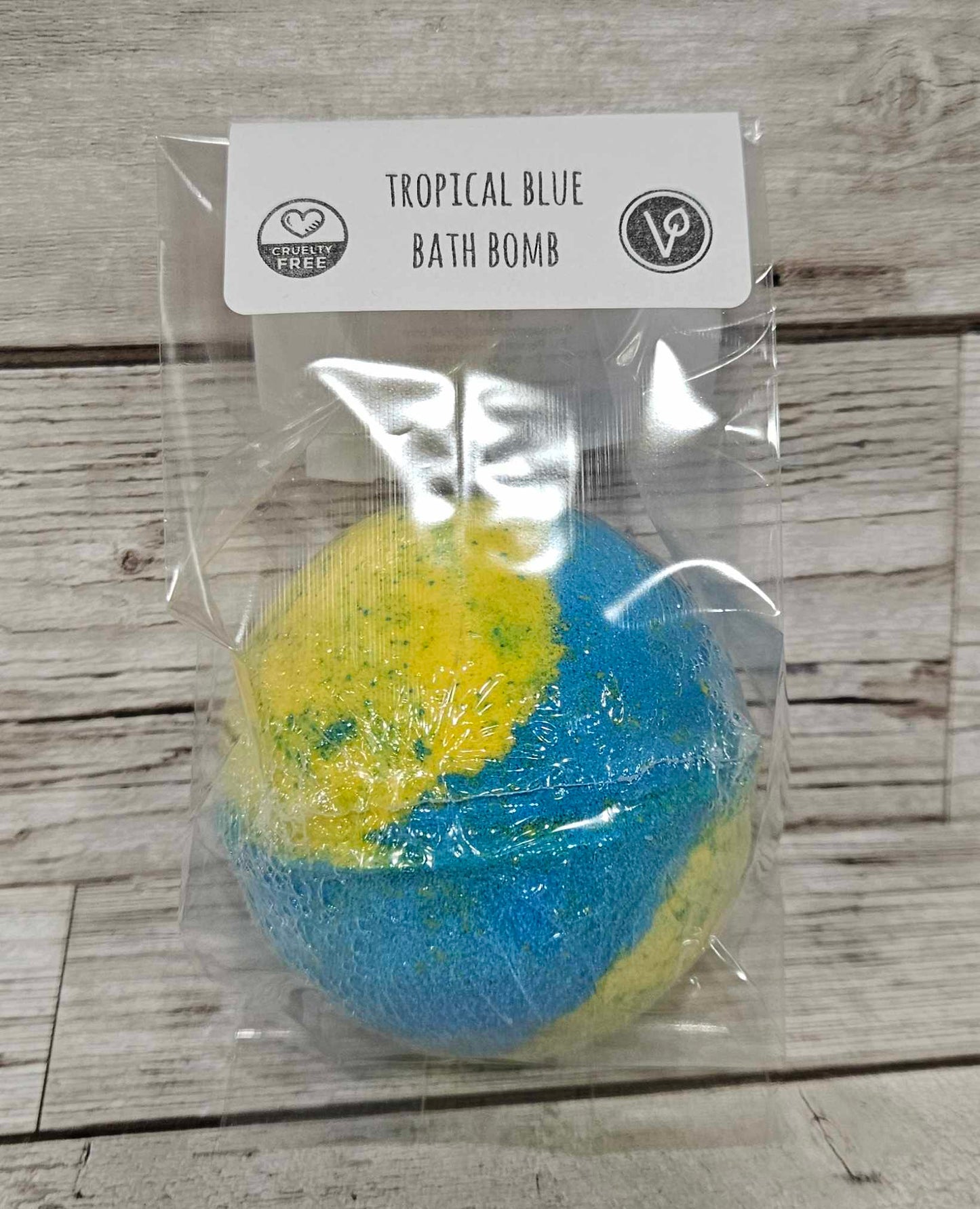 'Tropical Blue' Jumbo Round Bath Bomb-260g