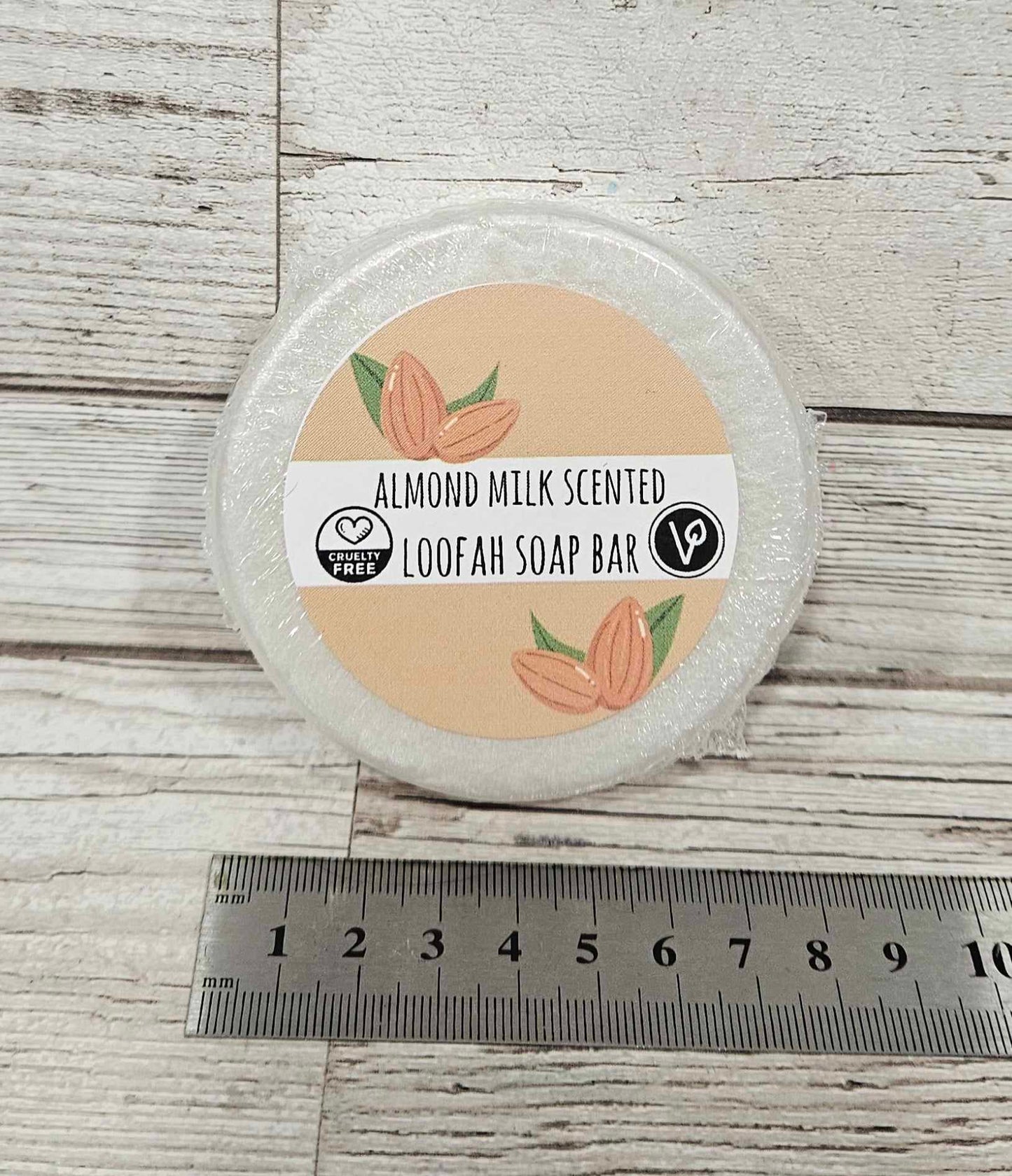 'Almond Milk Scented' Loofah Soap Bar