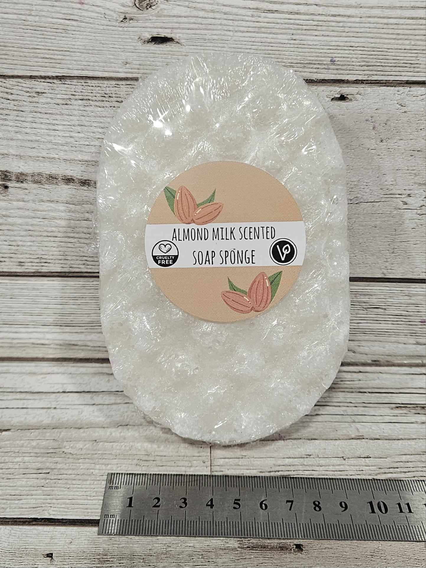 'Almond Milk Scented' Exfoliating Soap Sponge