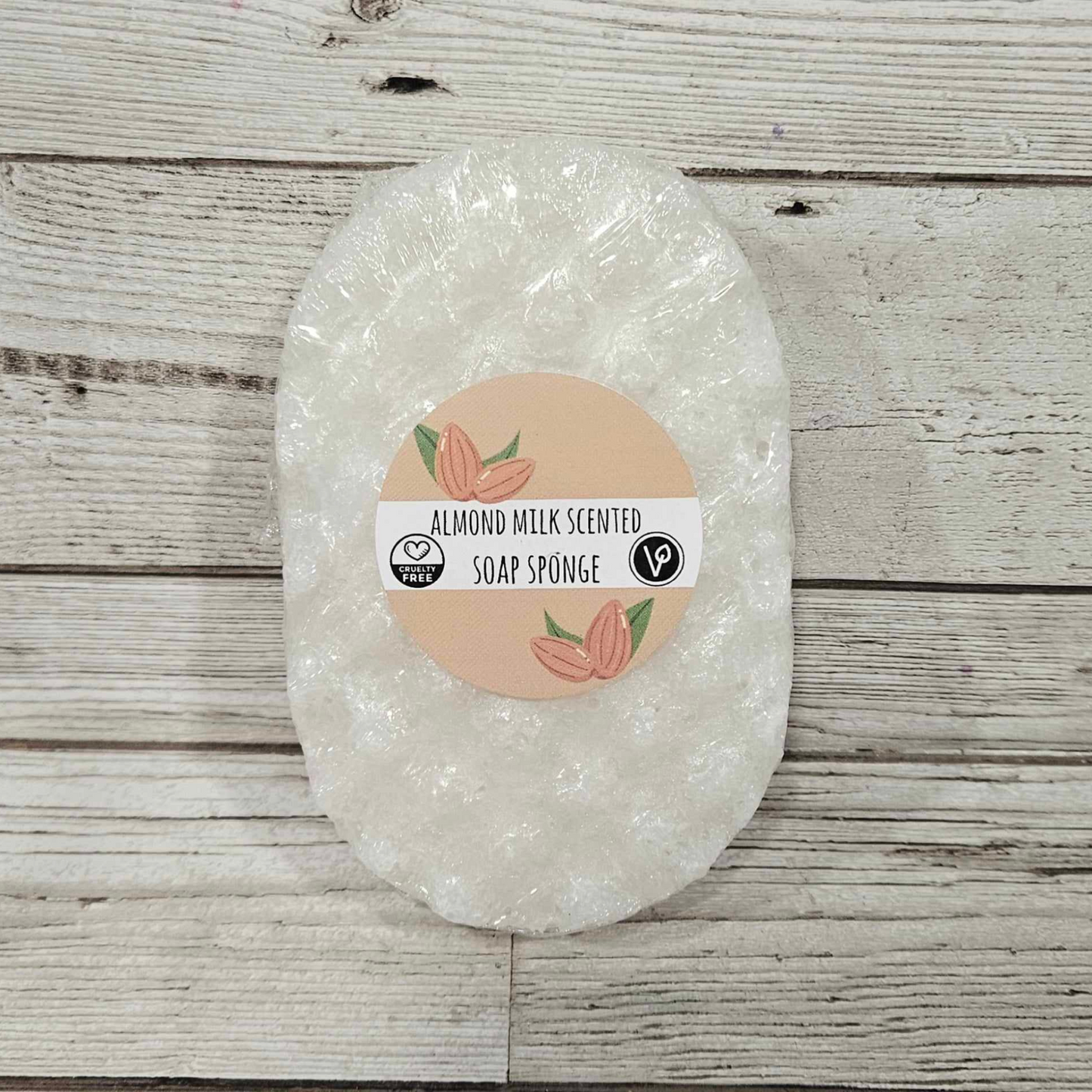 'Almond Milk Scented' Exfoliating Soap Sponge