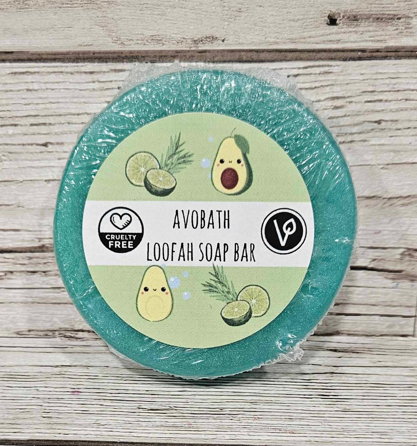 'AvoBath' Loofah Soap Bar