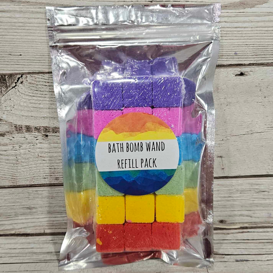 'Rainbow' Bath Bomb Wand Refill Pack-160g