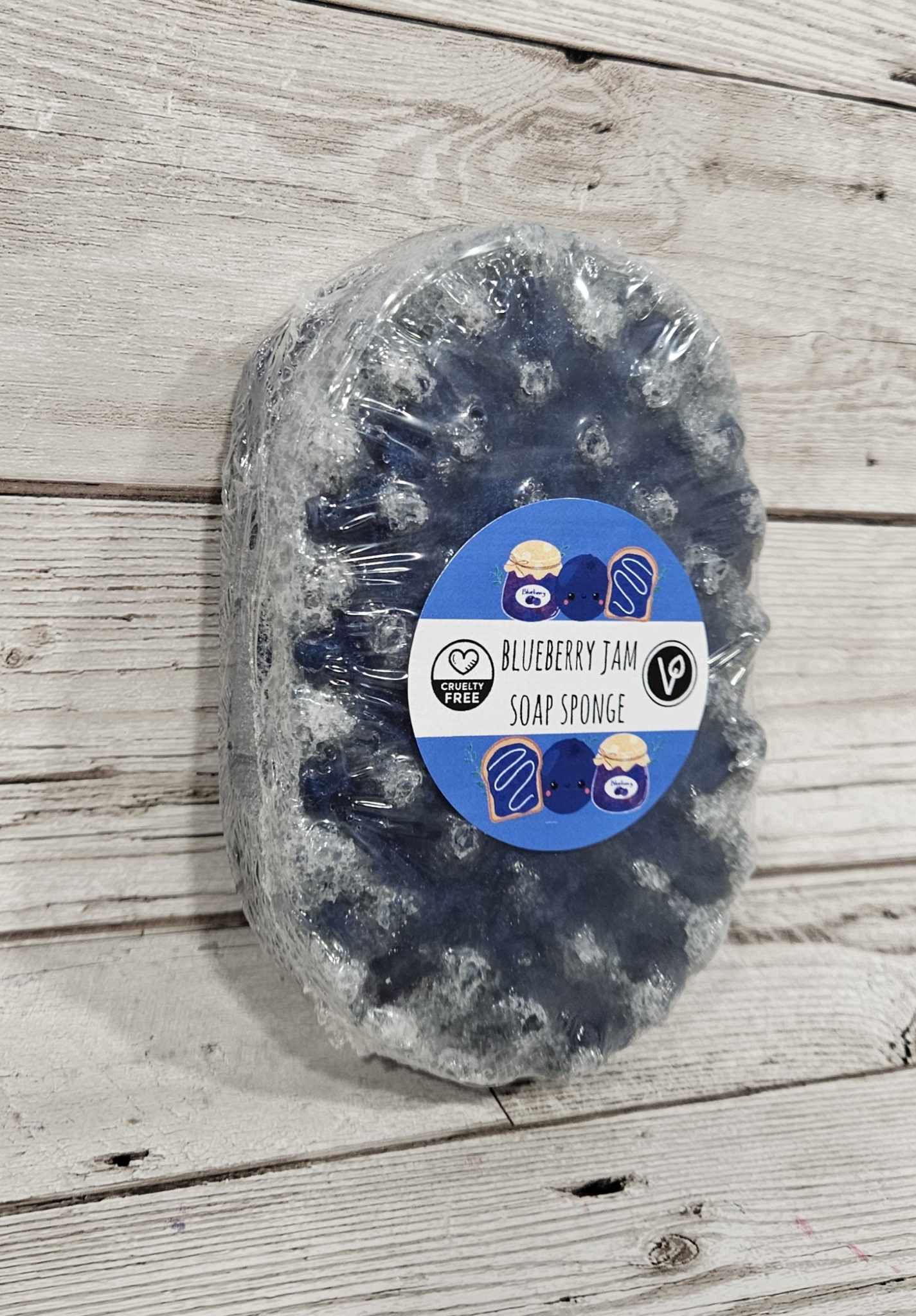 'Blueberry Jam' Exfoliating Soap Sponge