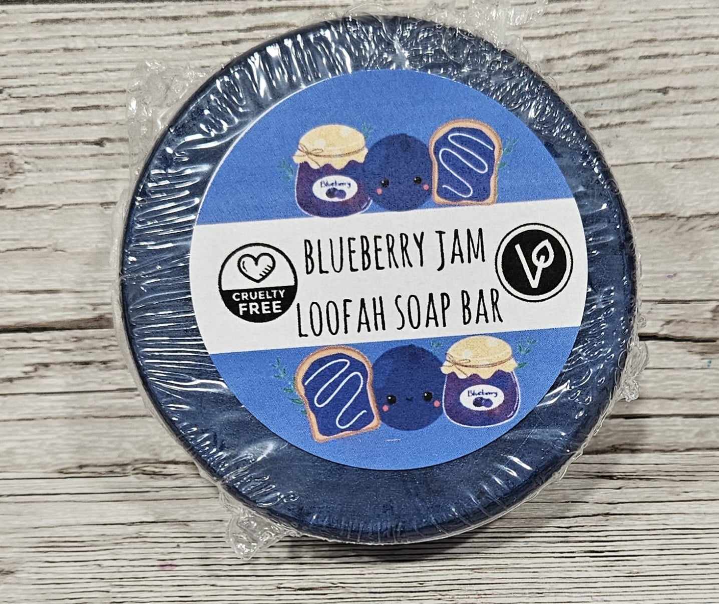 'Blueberry Jam' Loofah Soap Bar