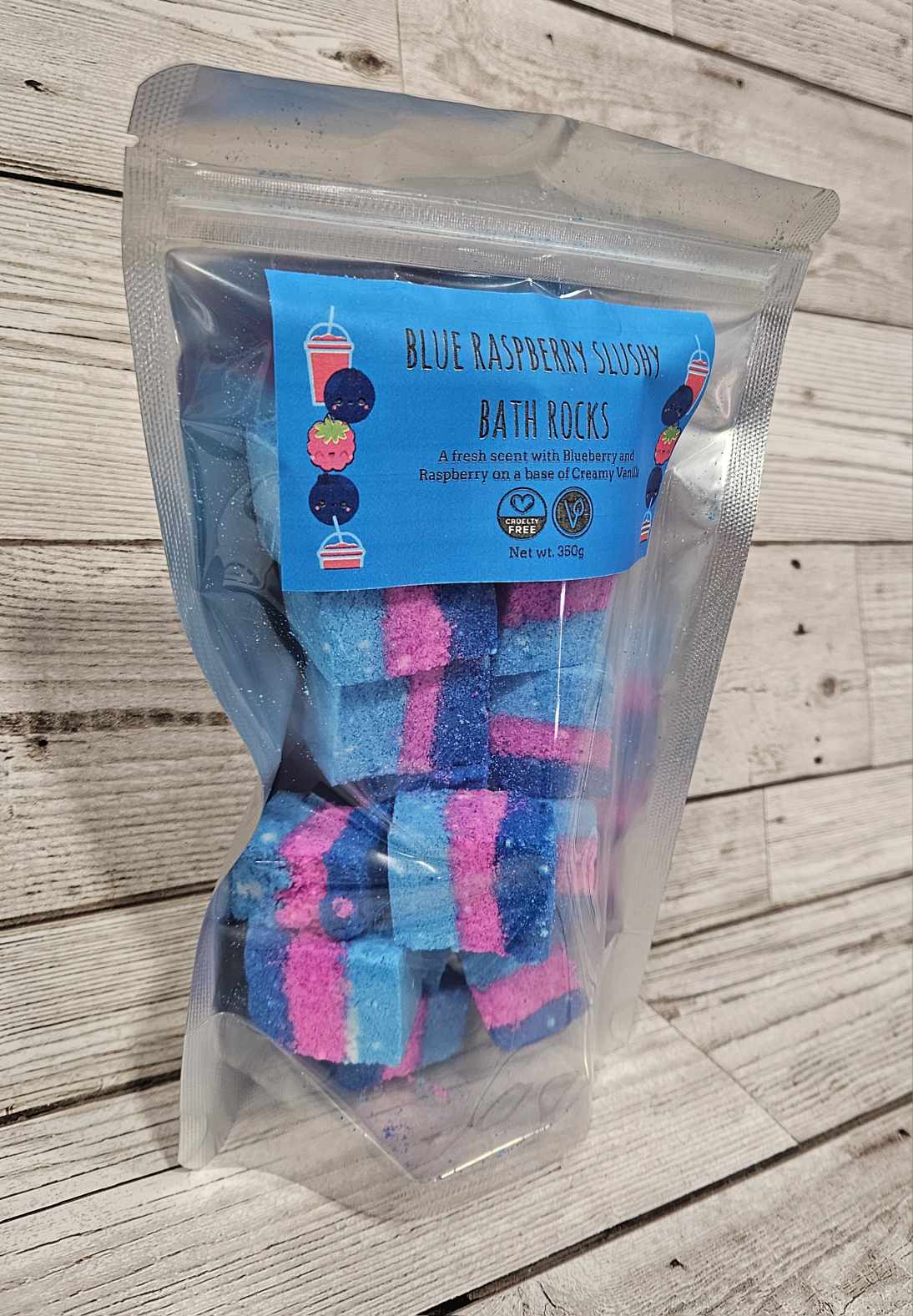 'Blue Raspberry Slushy' Bath Bomb Rocks