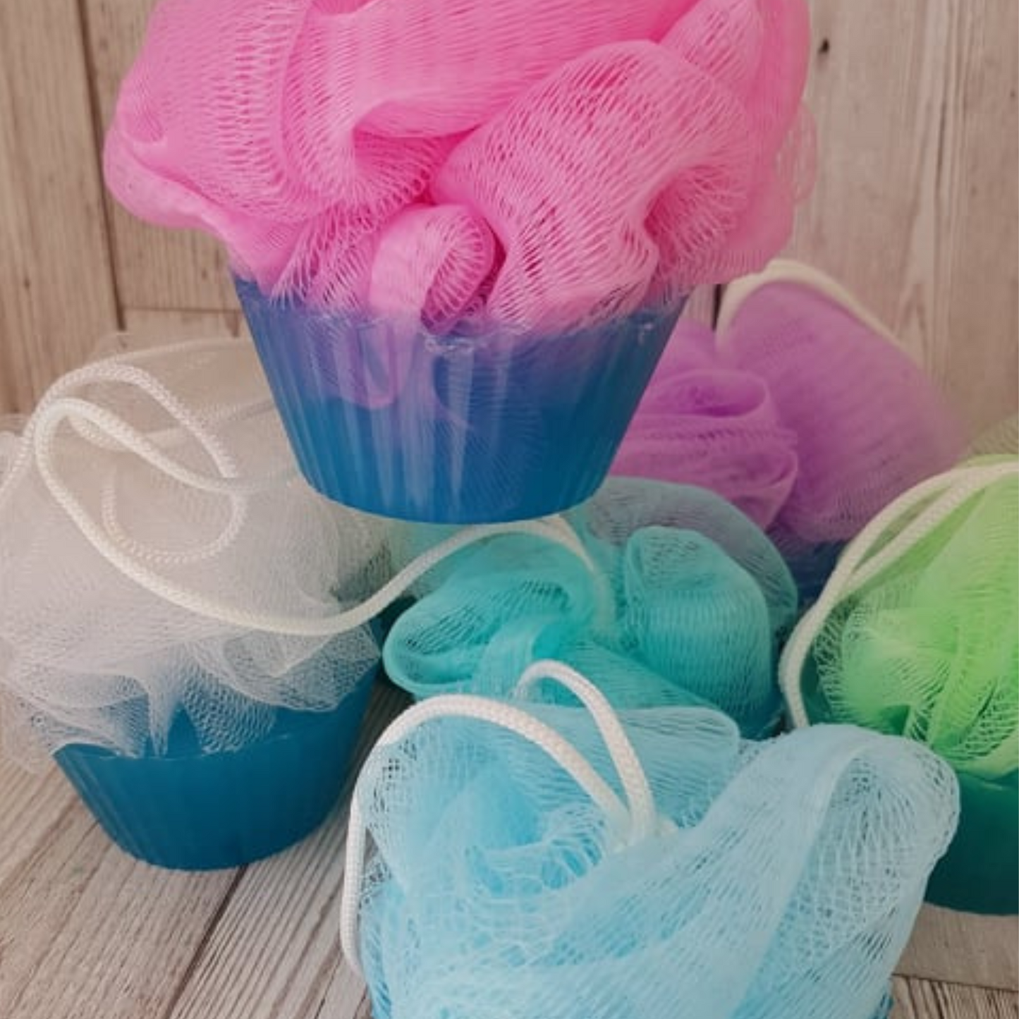 'Bubblegum' Shower Scrubbie (Assorted Colours)