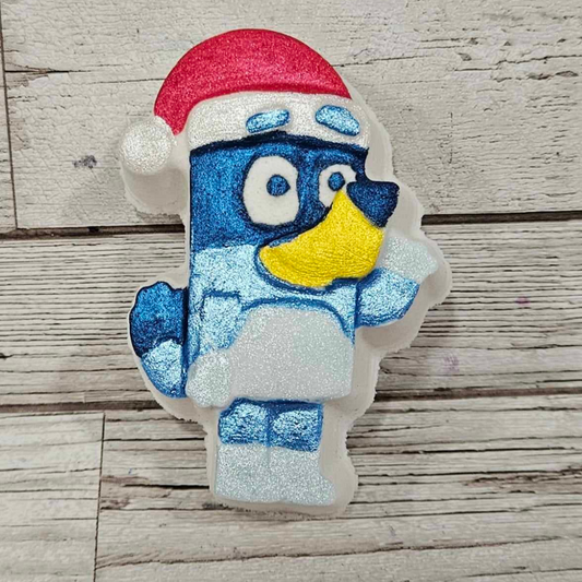 'Christmas Blue Dog' Bath Bomb