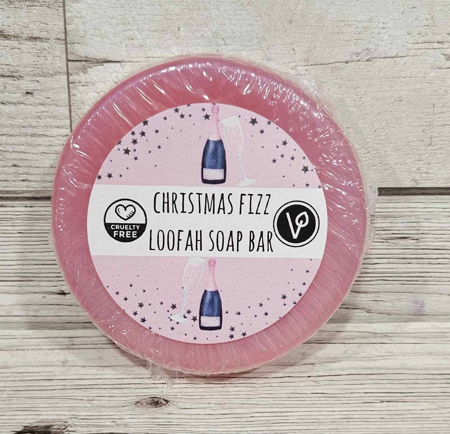 'Christmas Fizz' Loofah Soap Bar