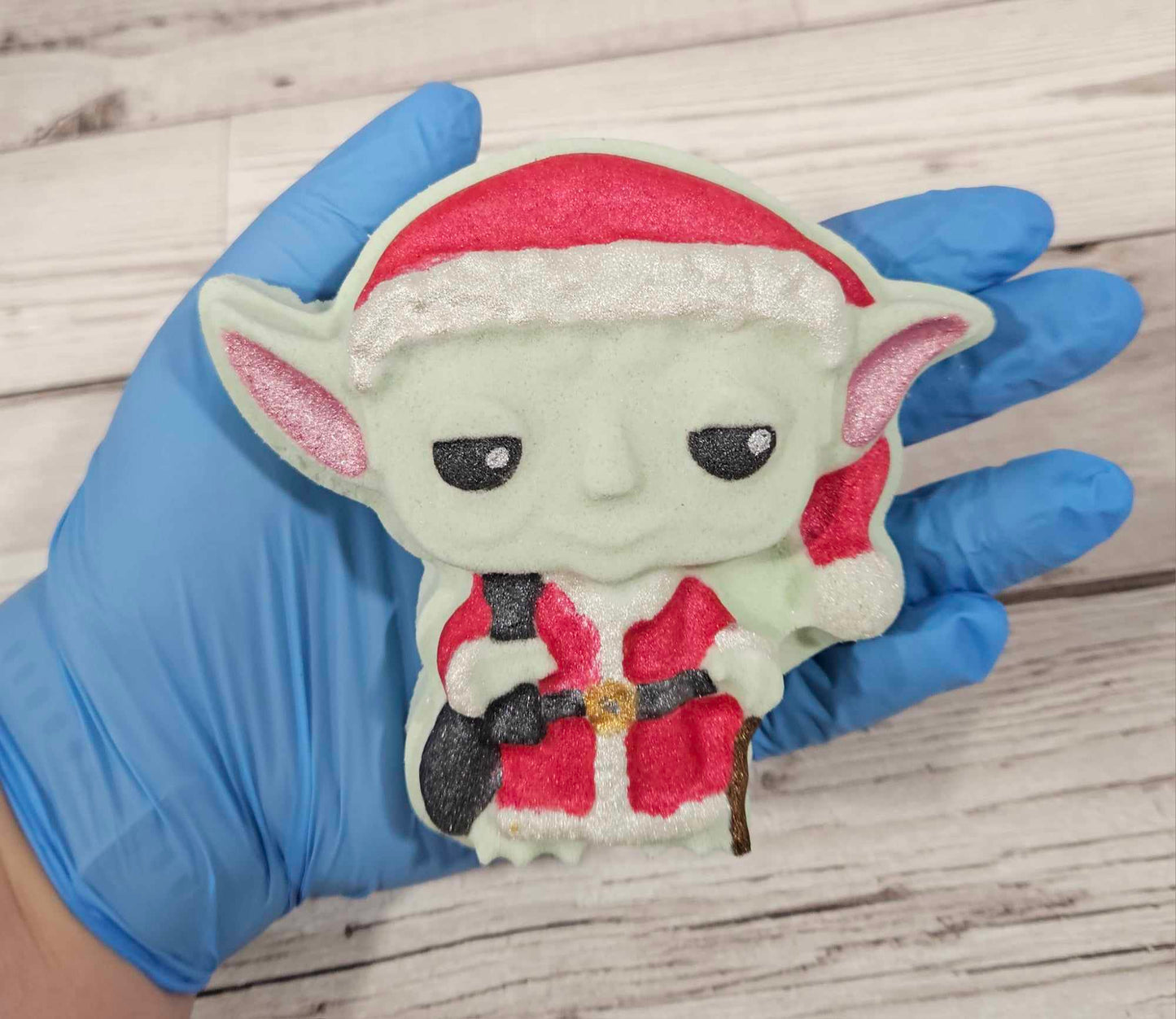 'Christmas Yoda' Bath Bomb