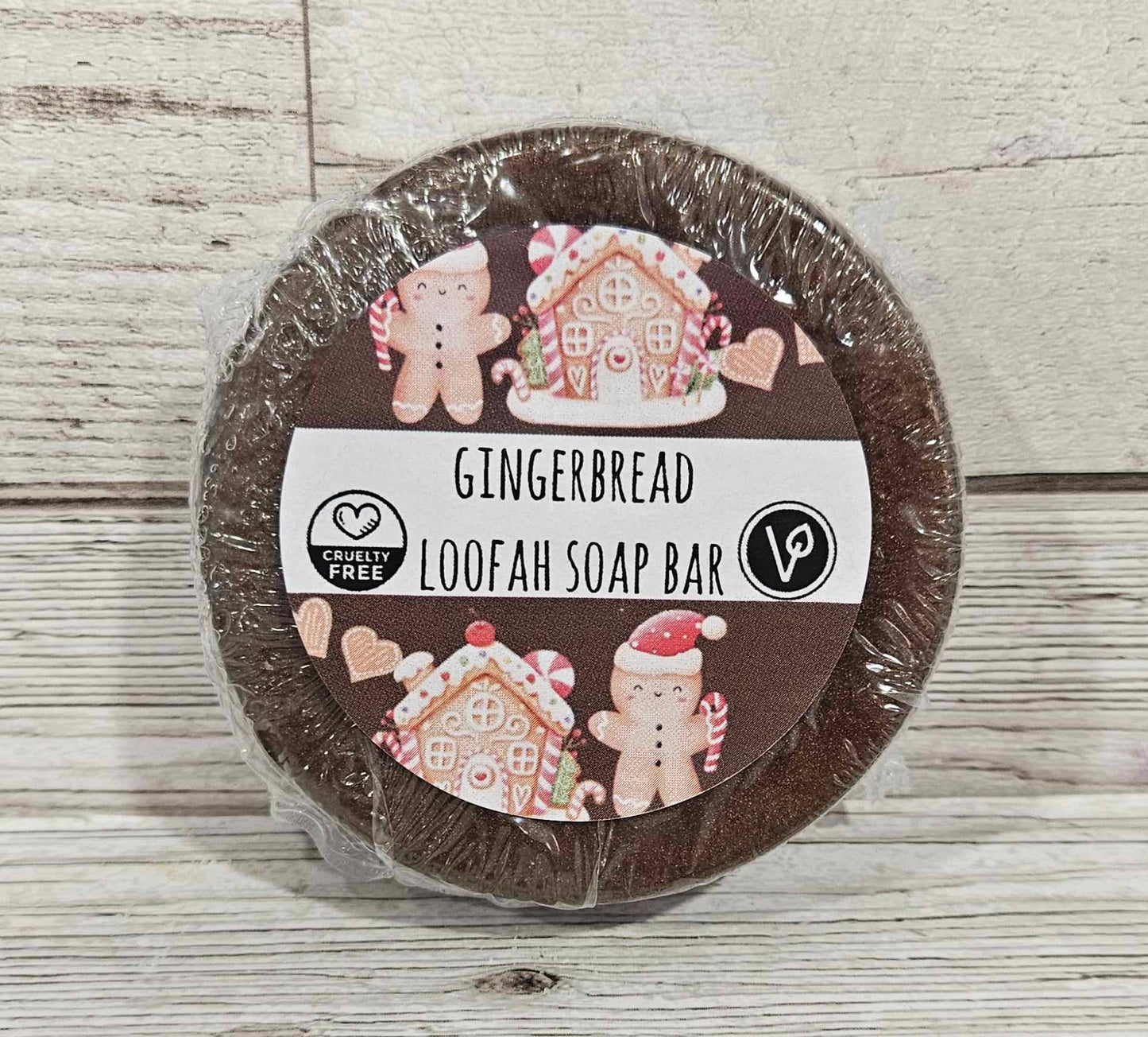 'Gingerbread' Loofah Soap Bar