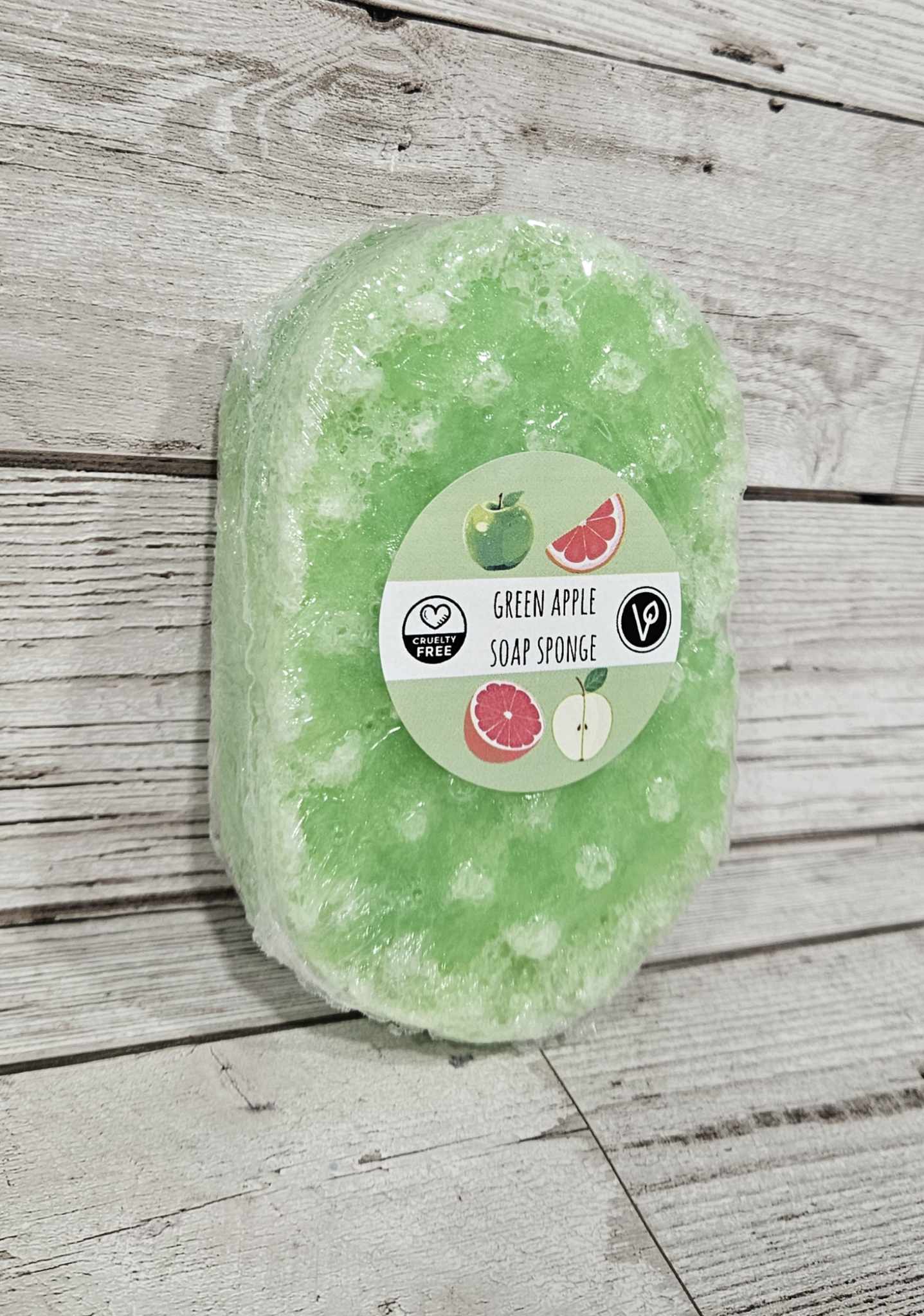 'Green Apple' Exfoliating Soap Sponge