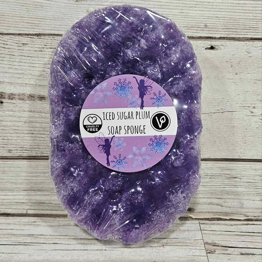 'Iced Sugar Plum' Soap Sponge