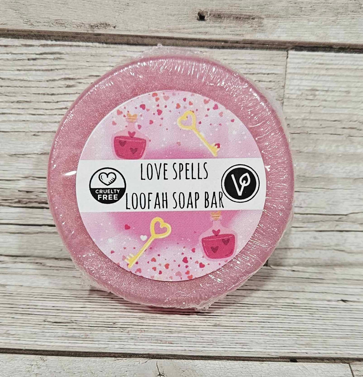 'Love Spells' Loofah Soap Bar