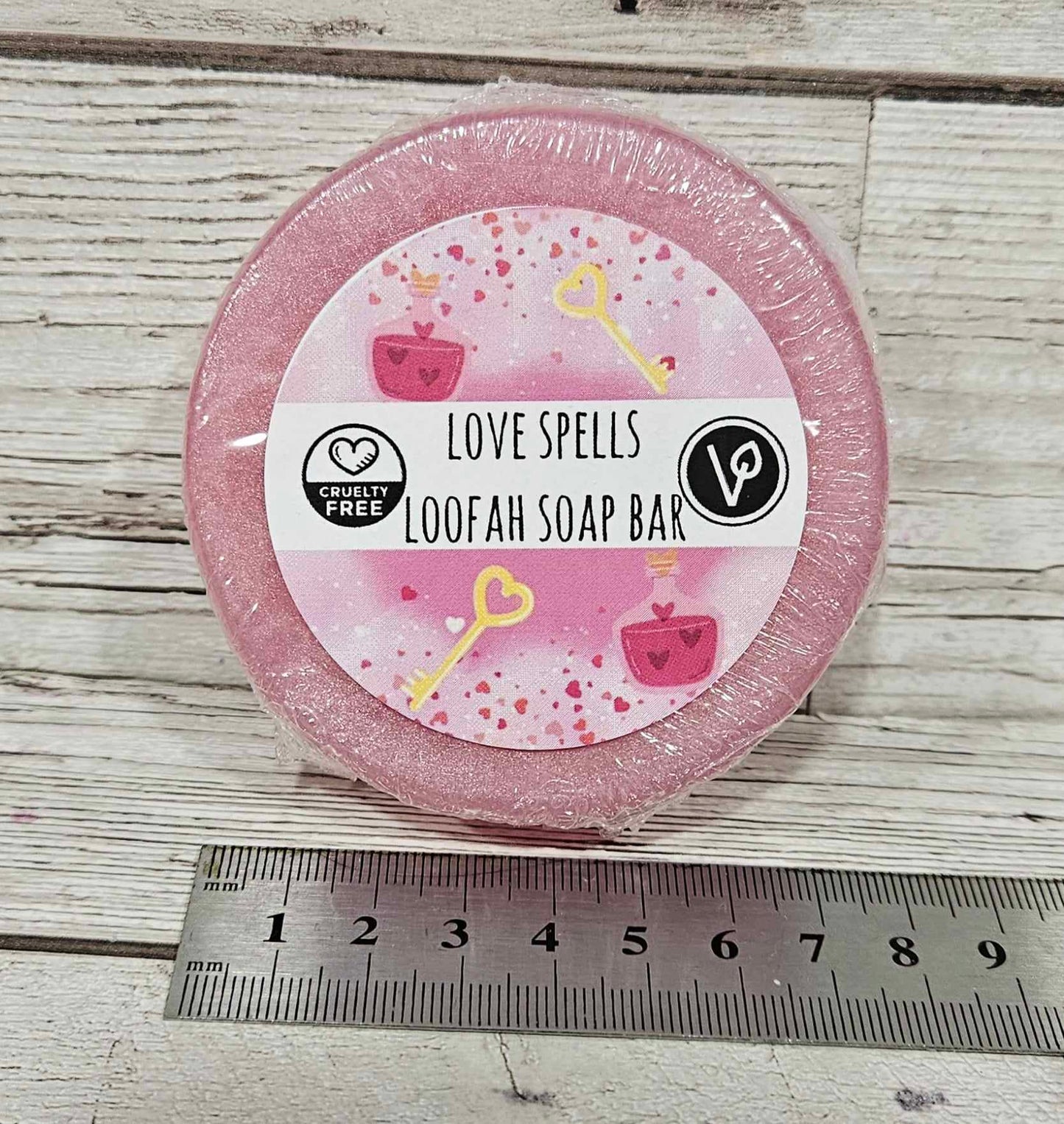 'Love Spells' Loofah Soap Bar