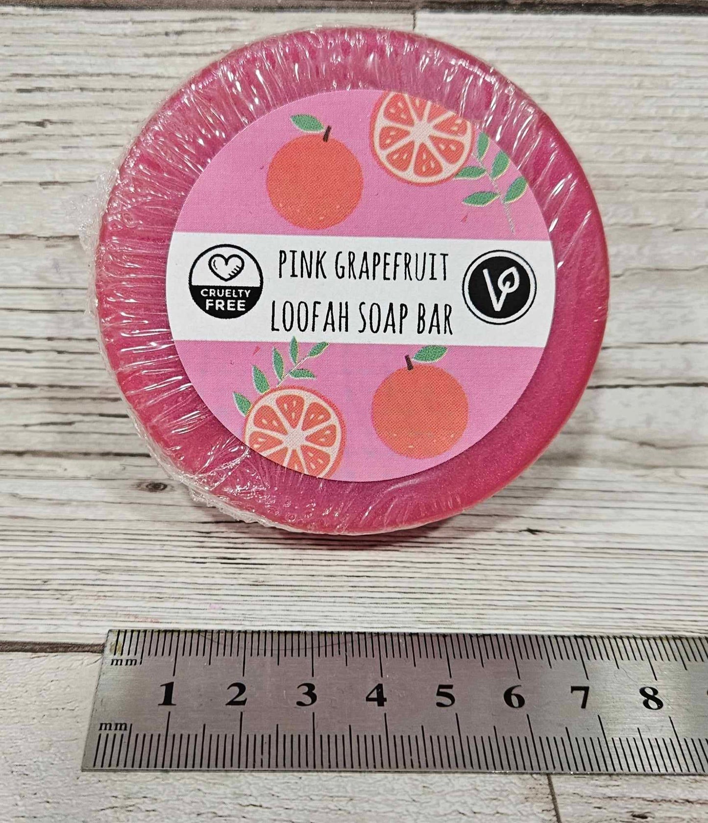 'Pink Grapefruit' Loofah Soap Bar