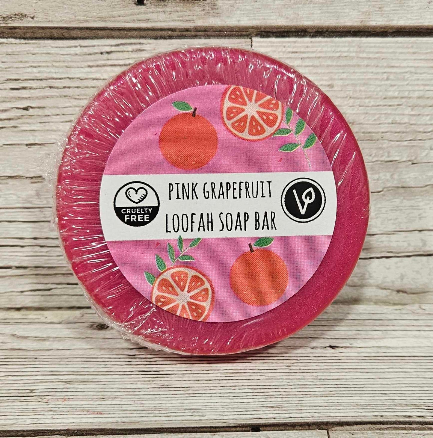 'Pink Grapefruit' Loofah Soap Bar