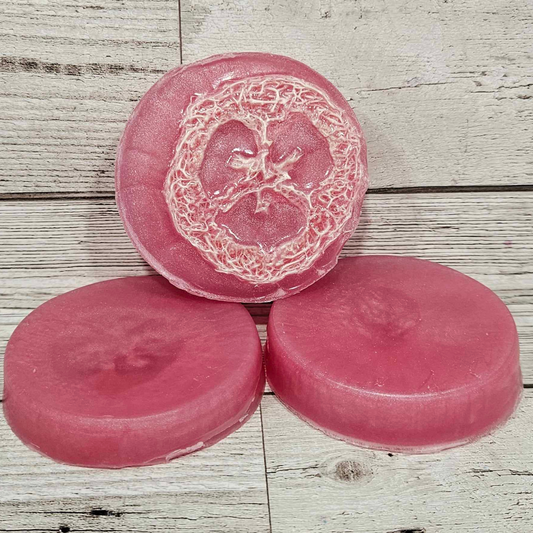 'Touch of Pink' Loofah Soap Bar