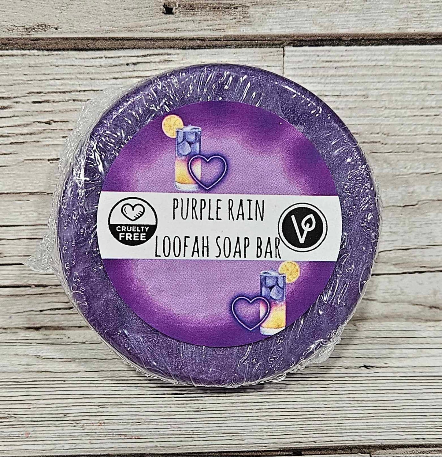 'Purple Rain' Loofah Soap Bar