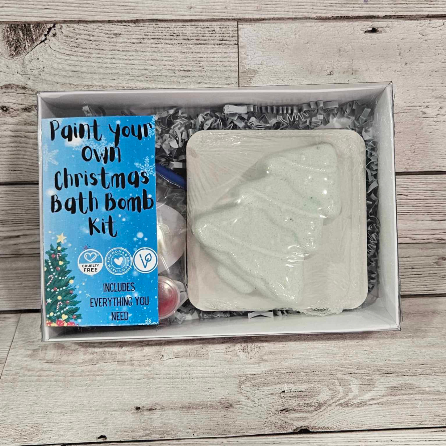 'Christmas Tree' Paint your own Bath Bomb kit