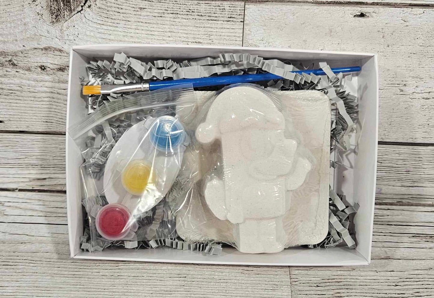 'Christmas Blue Dog' Paint your own Bath Bomb Kit