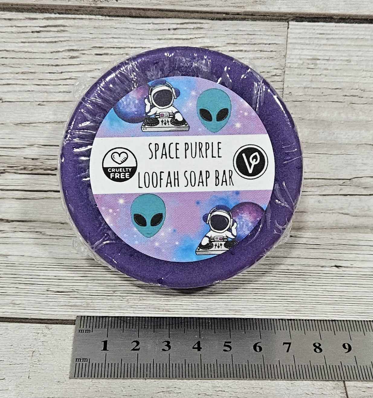 'Space Purple' Loofah Soap Bar