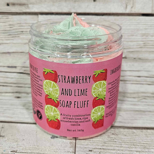 'Strawberry and Lime' Soap Fluff