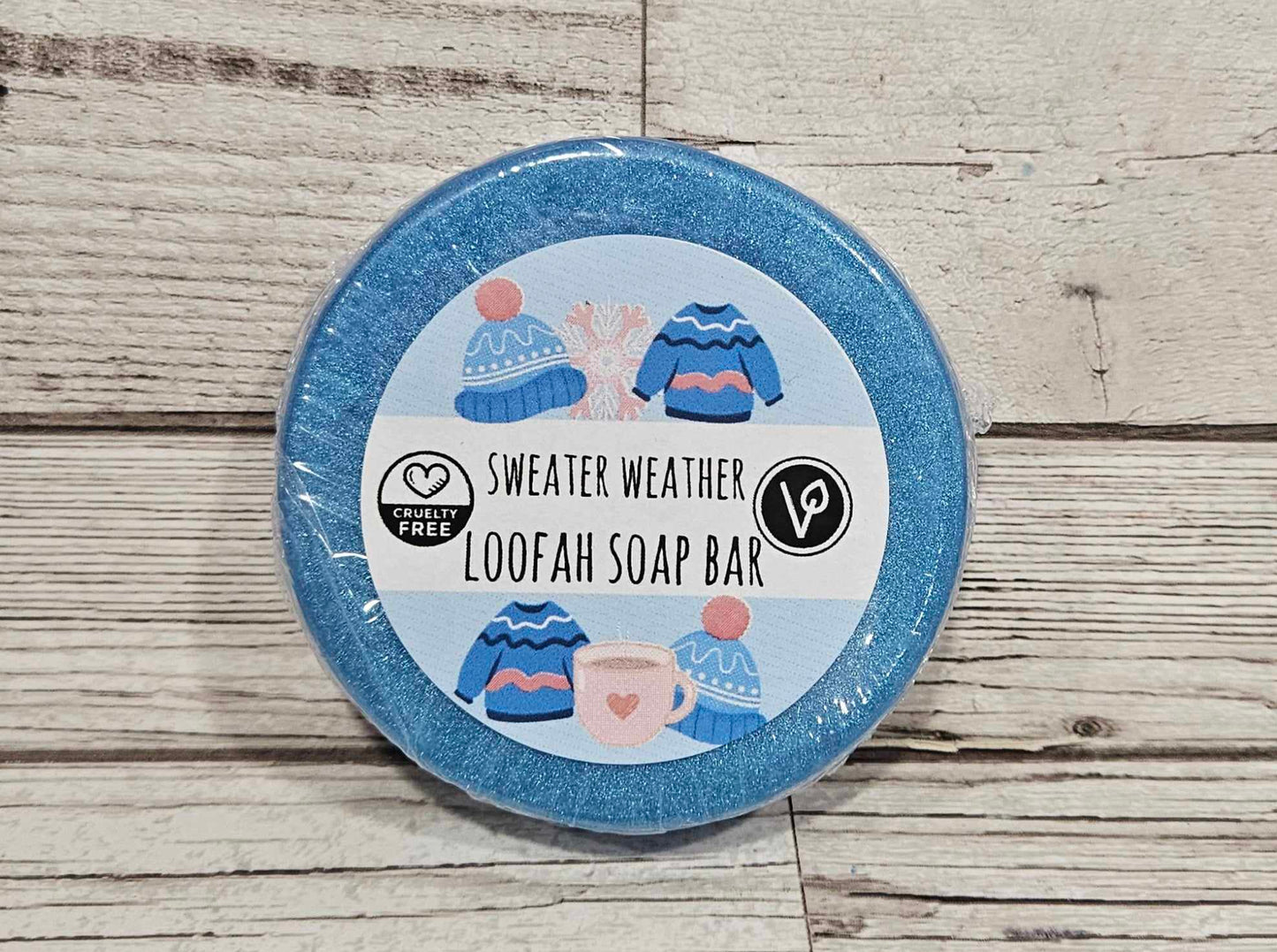 'Sweater Weather' Loofah Soap Bar