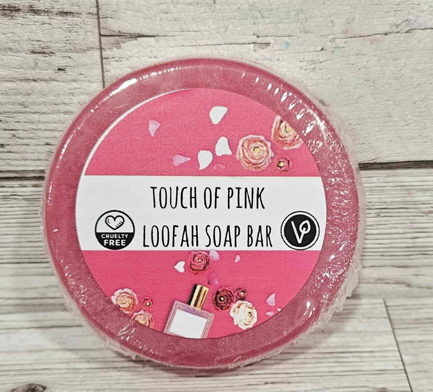 'Touch of Pink' Loofah Soap Bar