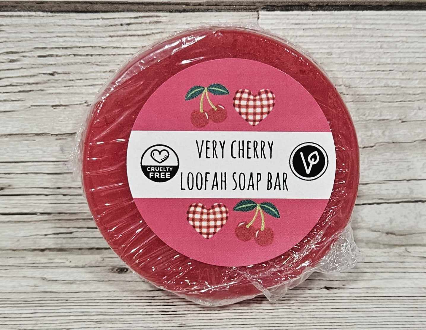 'Very cherry' Loofah Soap Bar
