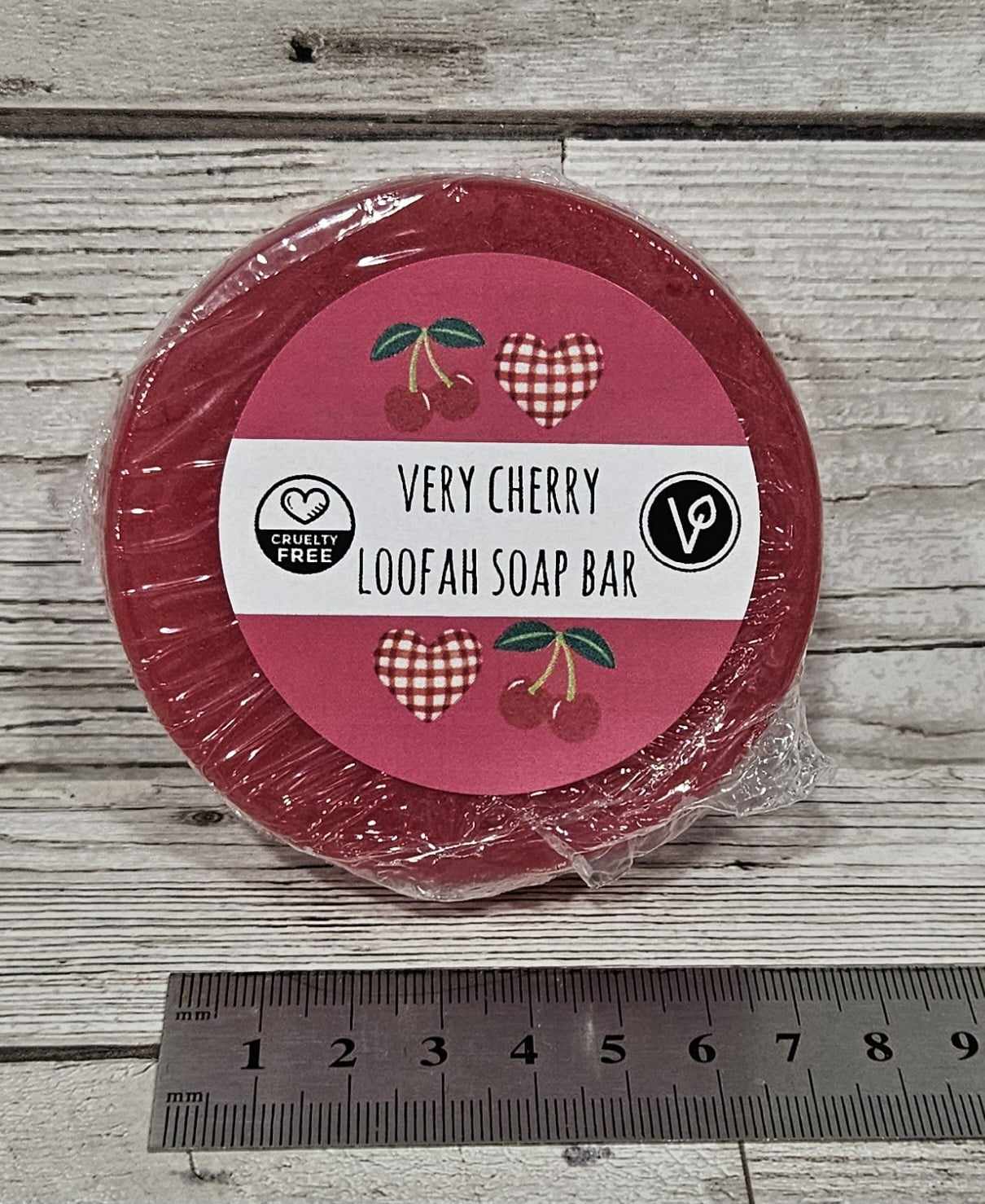 'Very cherry' Loofah Soap Bar