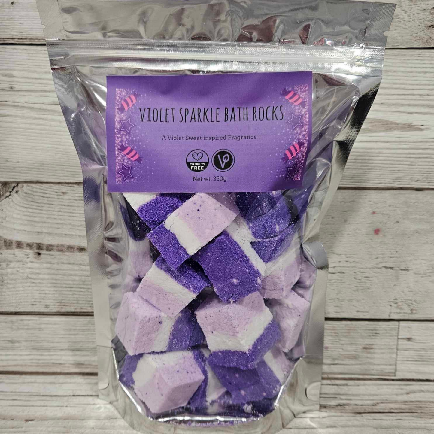 'Violet Sparkle' Bath Rocks