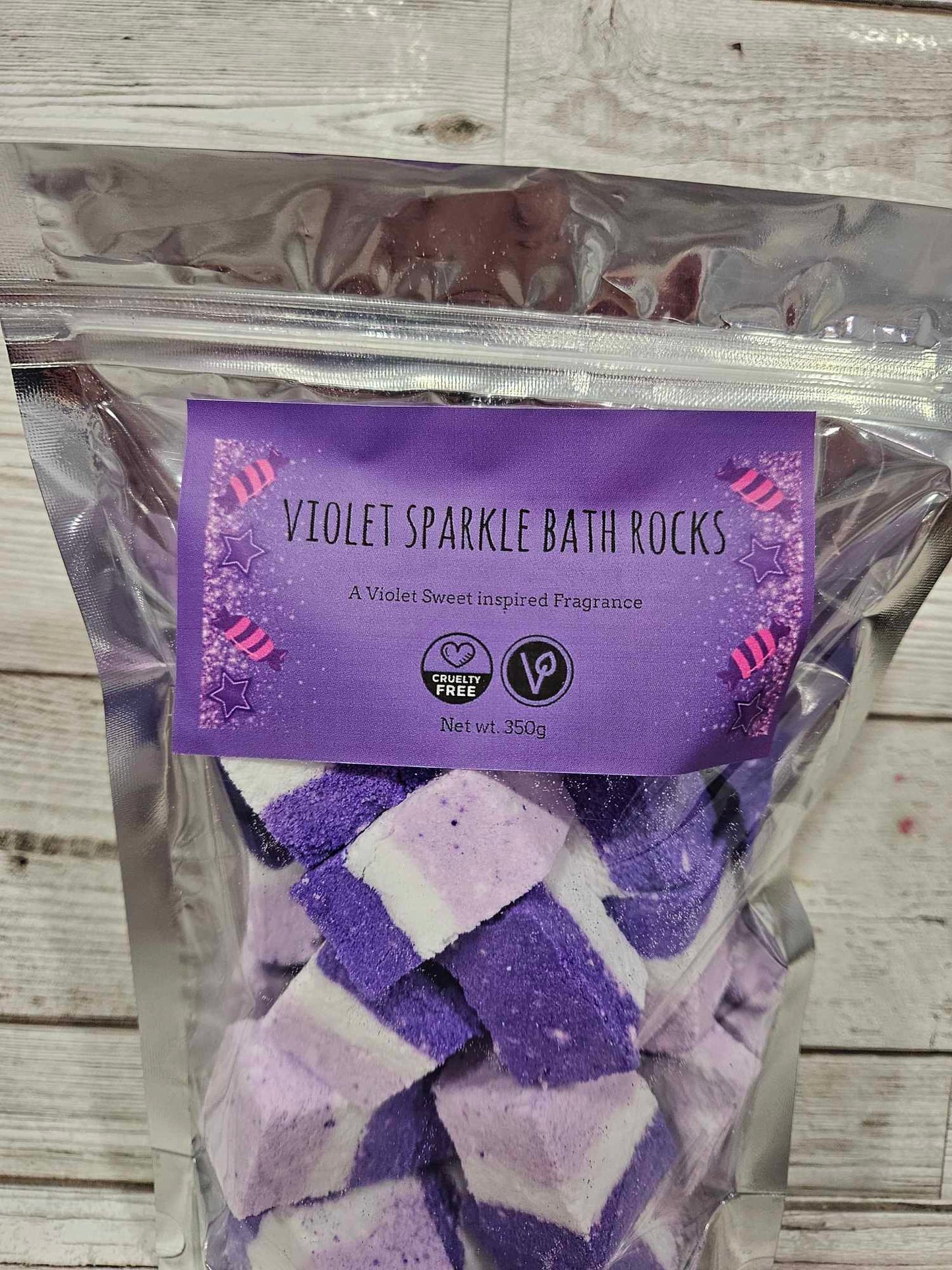 'Violet Sparkle' Bath Rocks