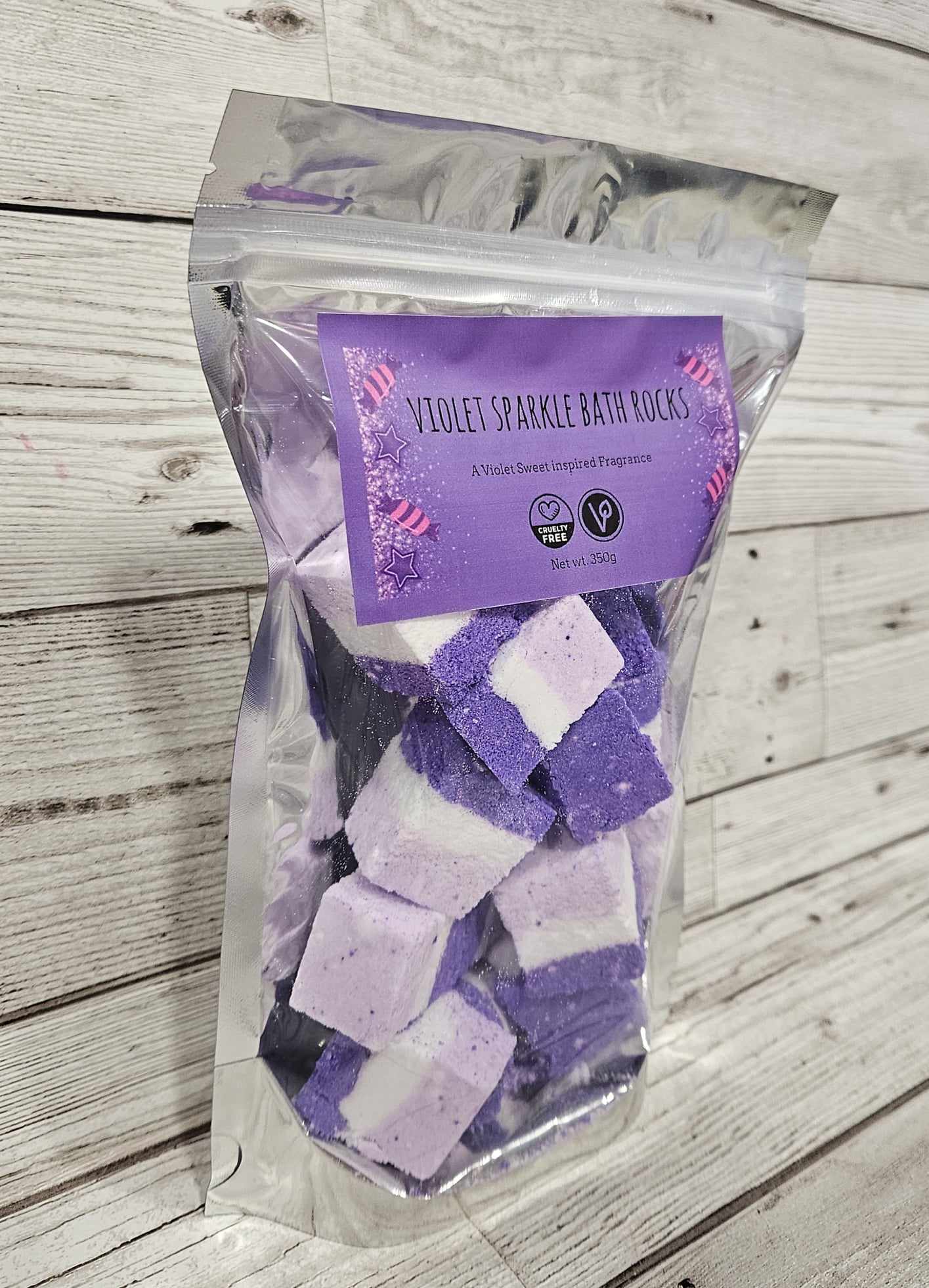 'Violet Sparkle' Bath Rocks