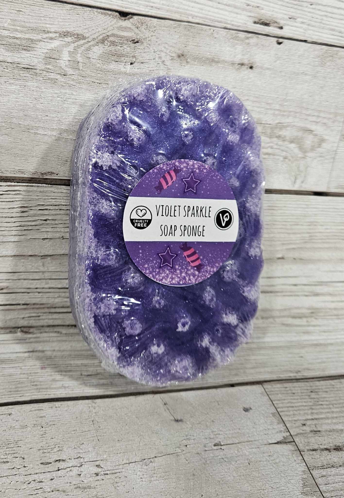 'Violet Sparkle' Exfoliating Soap Sponge