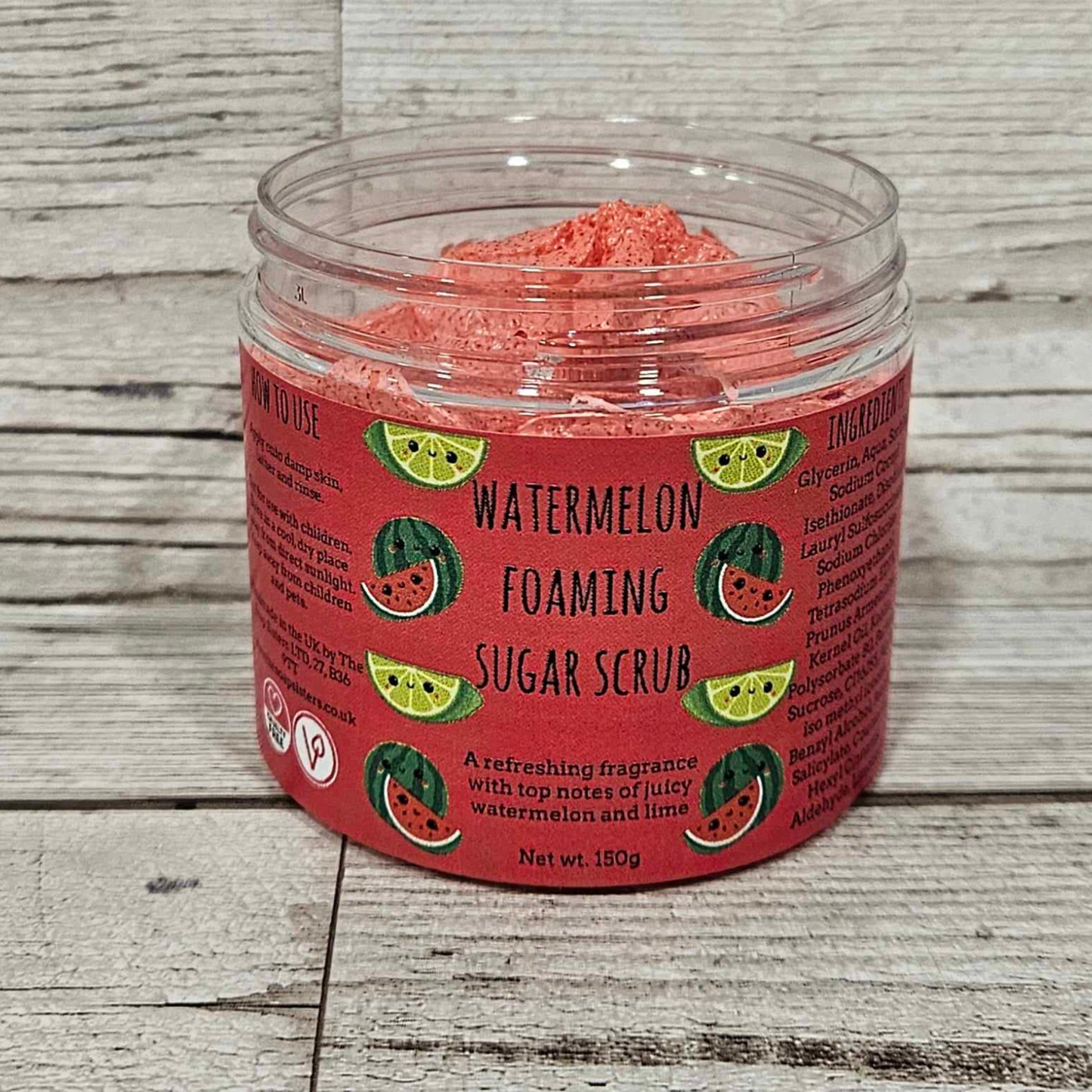 'Watermelon' Foaming Body Sugar Scrub-150g