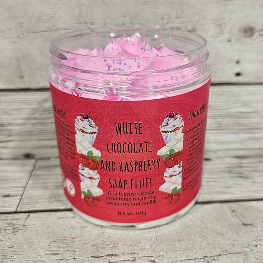 'White Chocolate and Raspberry' Soap Fluff