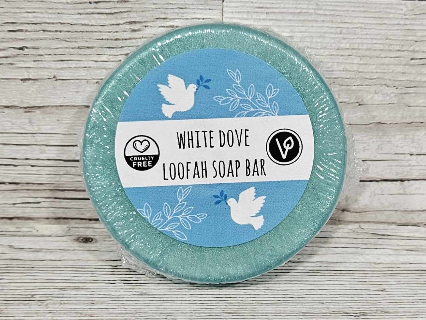 'White Dove' Loofah Soap Bar